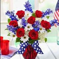 4th of July Bouquet from Kelley's Florist in Lake Placid, FL