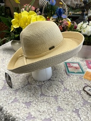 Light Tan Beach Hat from Kelley's Florist in Lake Placid, FL