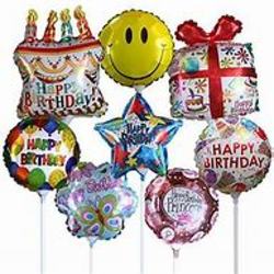 Happy Birthday Balloon Mylar on a stick from Kelley's Florist in Lake Placid, FL