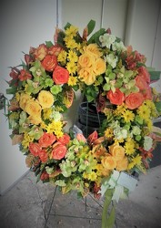 Deepest Sympathy Wreath from Kelley's Florist in Lake Placid, FL