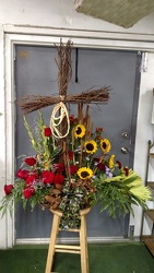 Rustic Country Cross from Kelley's Florist in Lake Placid, FL