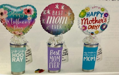 Mothers Day Cup with Candy and Balloon from Kelley's Florist in Lake Placid, FL
