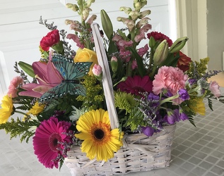 Spring Flower Basket from Kelley's Florist in Lake Placid, FL