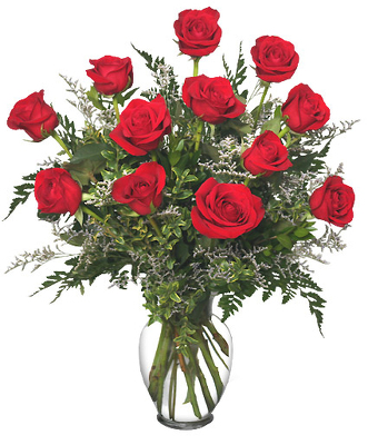 Classic Dozen Red Roses from Kelley's Florist in Lake Placid, FL